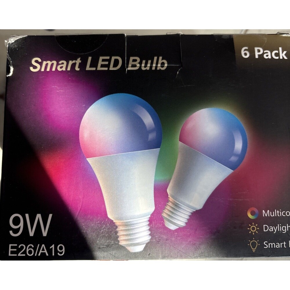 TJOY Alexa Smart Light Bulbs-Led Light Bulb Works for Alexa-Google Home-SIX PACK